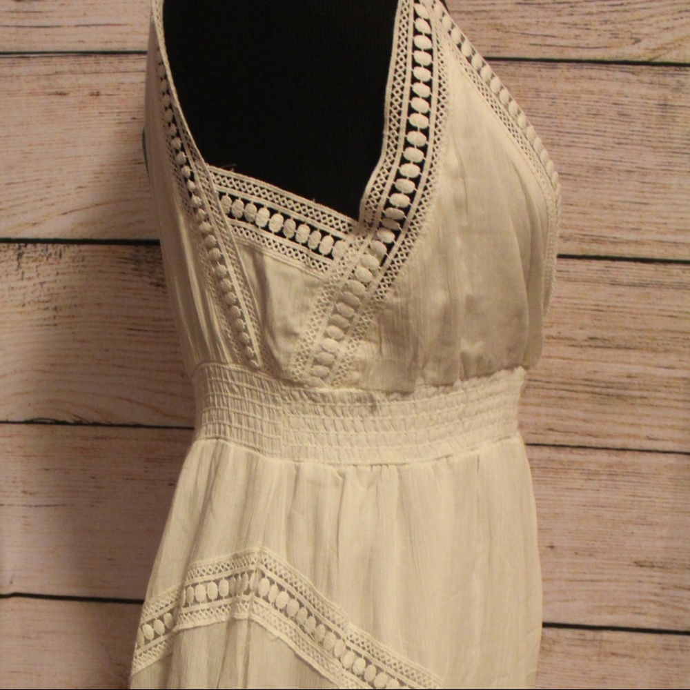 🌈NWT Chelsea&Theodore White Loose Maxi Dress Med